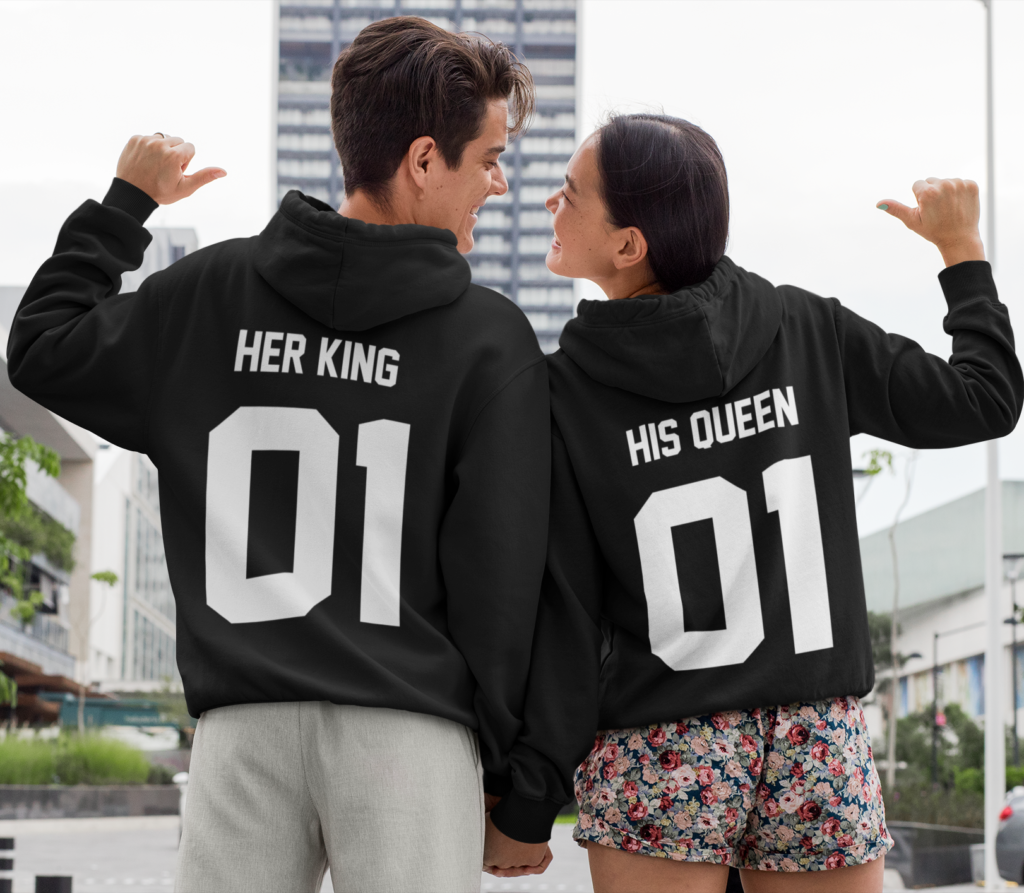 King Queen Zwei Hoodies Im Set 1 Preis Pullover Pul Produktbild-Vorschau 12